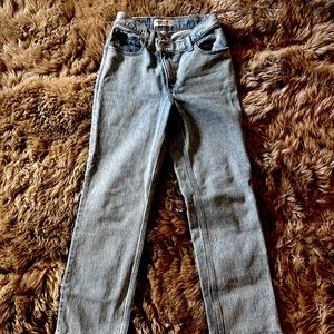 Abercrombie fitch ultra high 90’s straight jeans 25